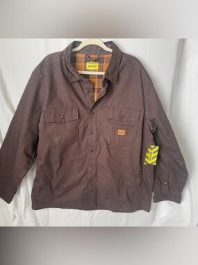 Brazos Brown Work Jacket with insulated Lining